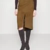 Tiger Of Sweden Edes - Leather Skirt - Dark Sand